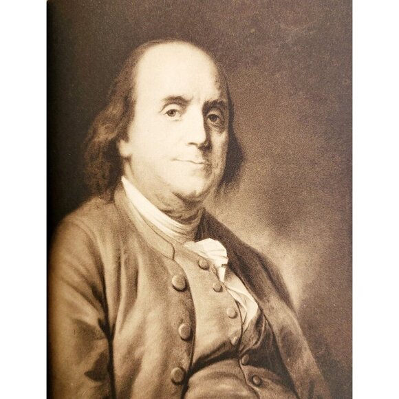 1938 Benjamin Franklin 1st Edition Carl Van Doren HC Biography Illustrated HBS - Picture 5 of 8